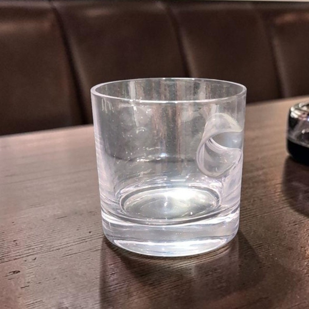 Godinger Whiskey‎ Glass with Cigar Rest, Vintage Clear Old Fashioned Tumbler